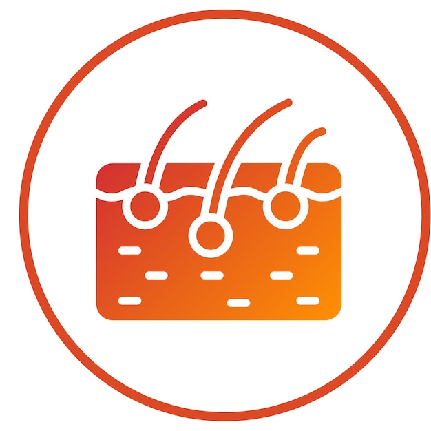 Estilo de icono de la piel de diseño vectorial