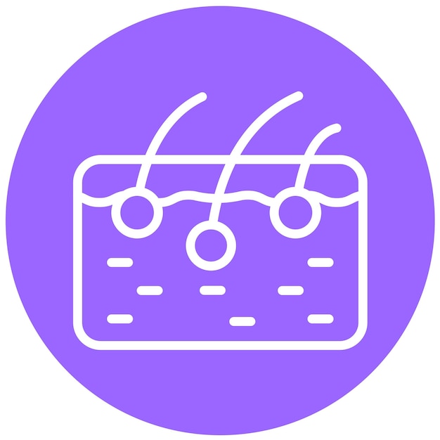 Estilo de icono de la piel de diseño vectorial