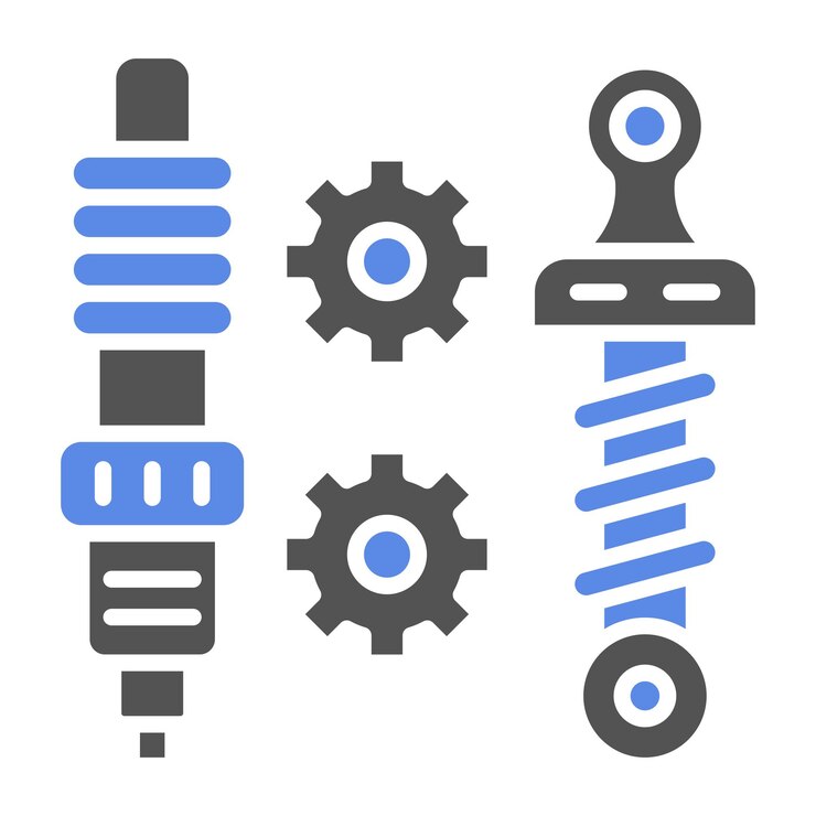 Vector estilo del icono de las piezas de automóvil