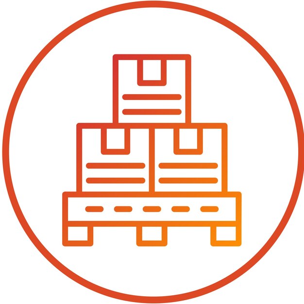 Estilo del icono de la pila de diseño vectorial