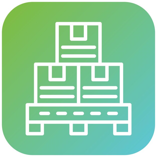 Estilo del icono de la pila de diseño vectorial