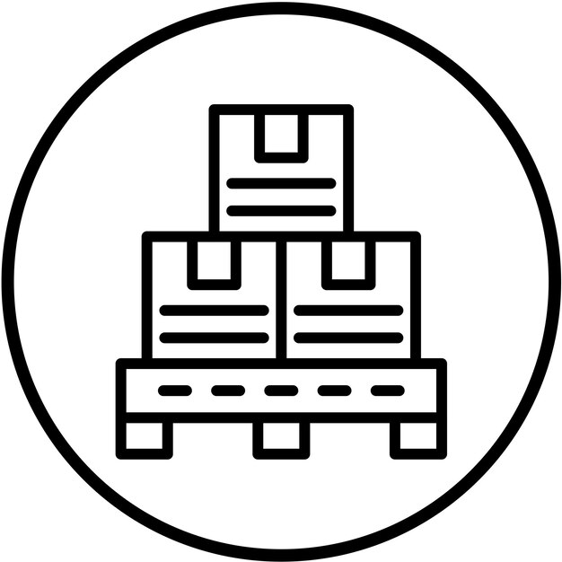 Estilo del icono de la pila de diseño vectorial