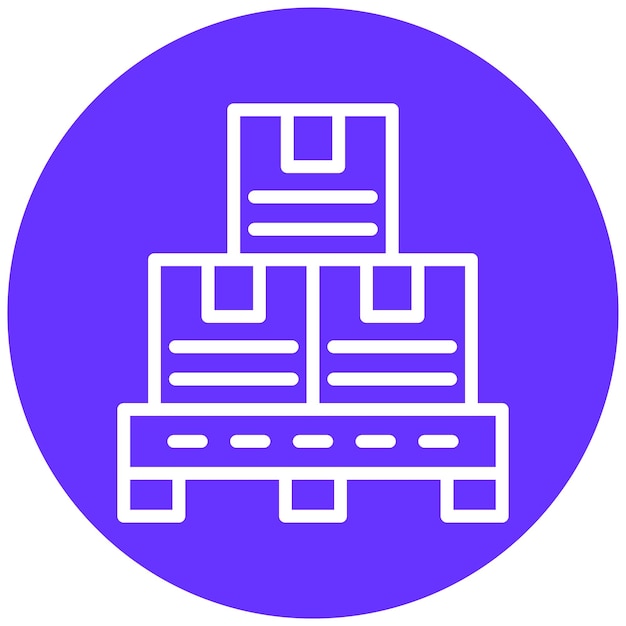 Estilo del icono de la pila de diseño vectorial