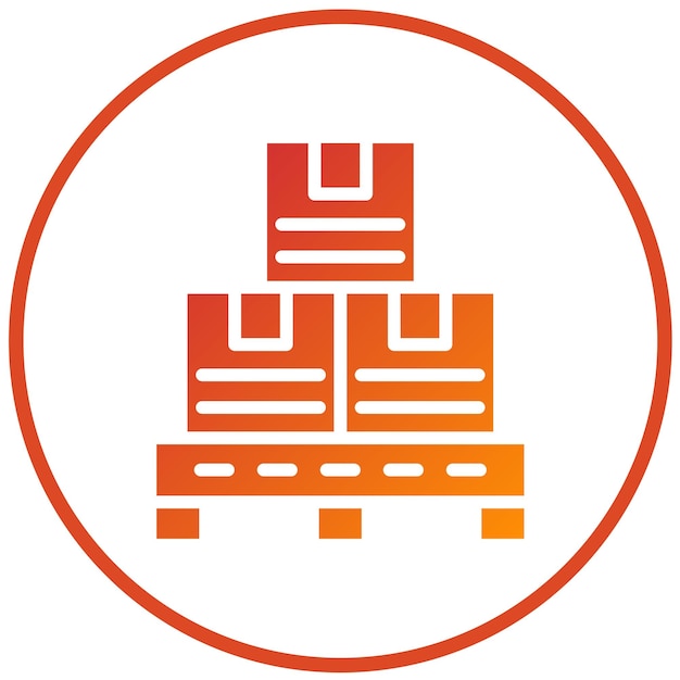 Estilo del icono de la pila de diseño vectorial