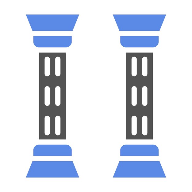Estilo del icono del pilar de diseño vectorial
