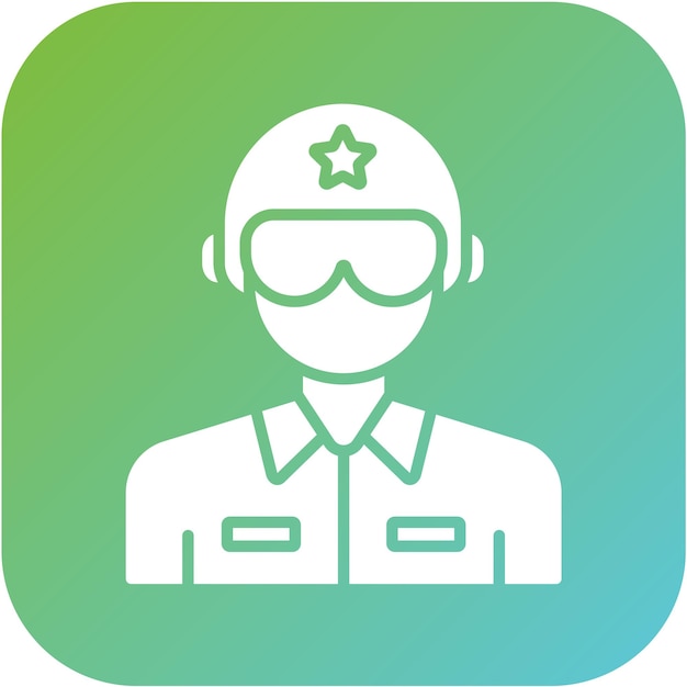 Estilo del icono del piloto del ejército