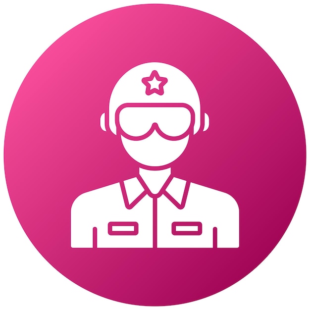 Estilo del icono del piloto del ejército