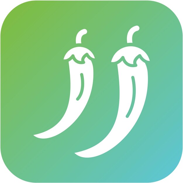 Estilo del icono de la pimienta