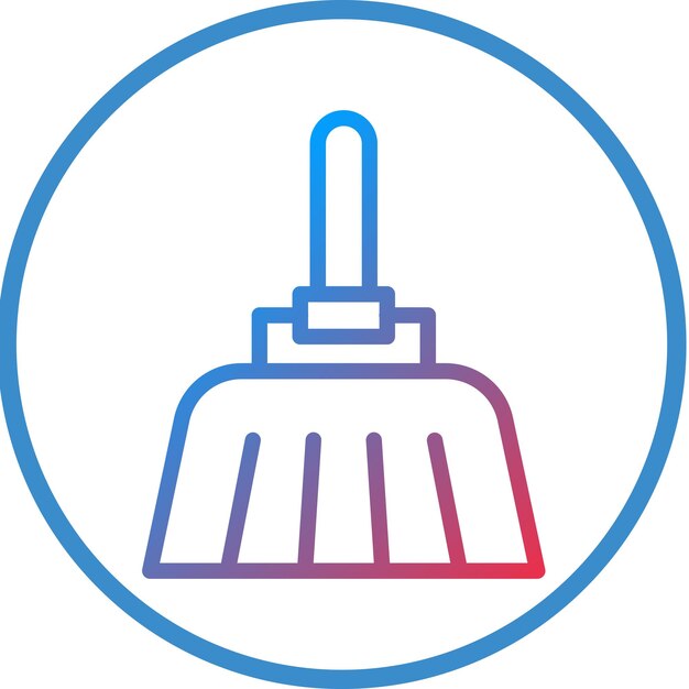 Estilo del icono del pincel de diseño vectorial