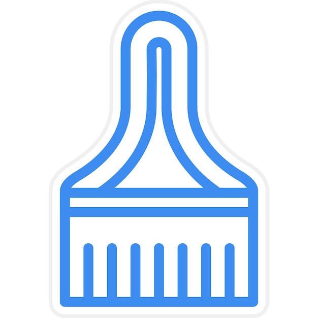 Estilo del icono del pincel de diseño vectorial