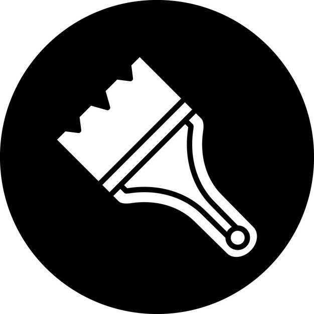 Estilo del icono del pincel de diseño vectorial