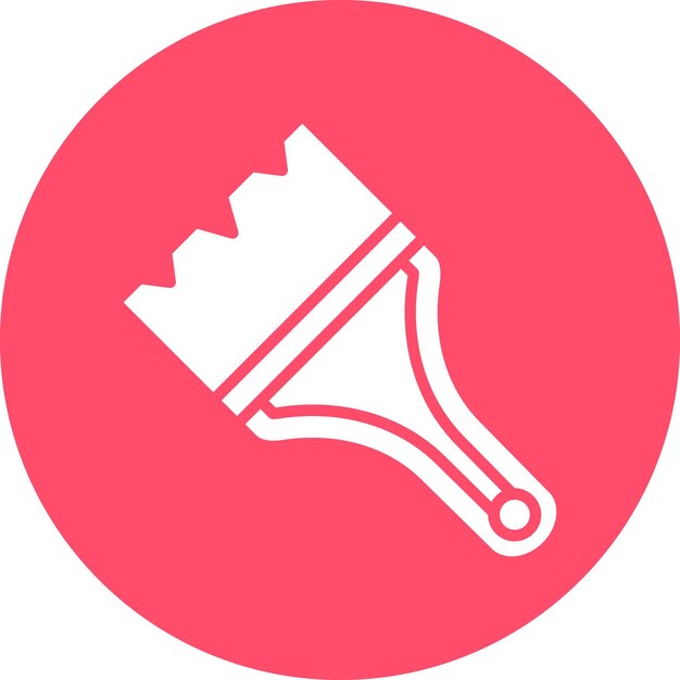 Estilo del icono del pincel de diseño vectorial