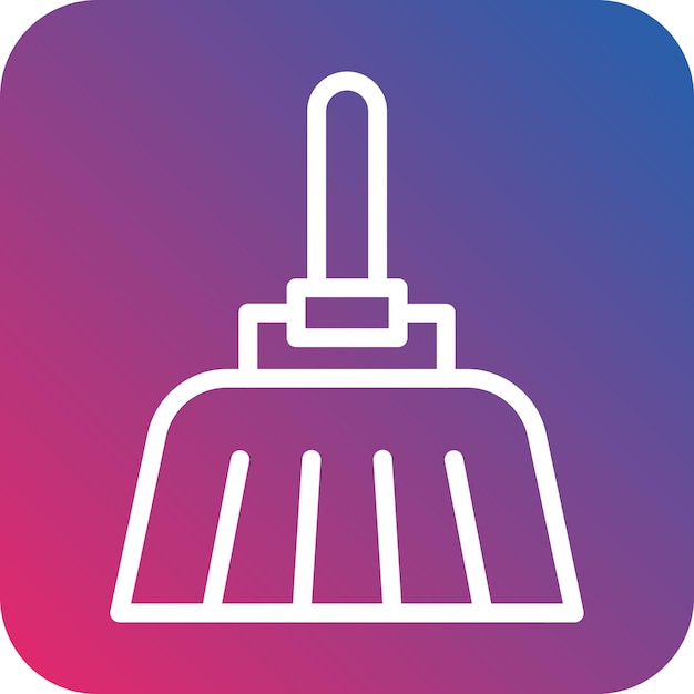 Estilo del icono del pincel de diseño vectorial
