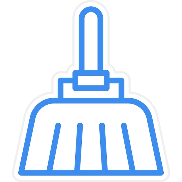 Estilo del icono del pincel de diseño vectorial
