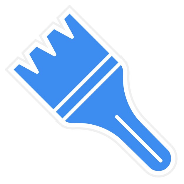 Estilo del icono del pincel de diseño vectorial