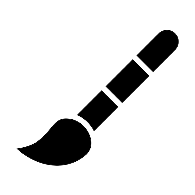 Estilo del icono del pincel de diseño vectorial
