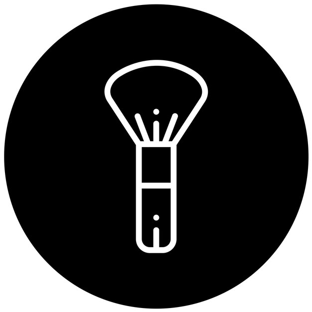 Estilo del icono del pincel de diseño vectorial