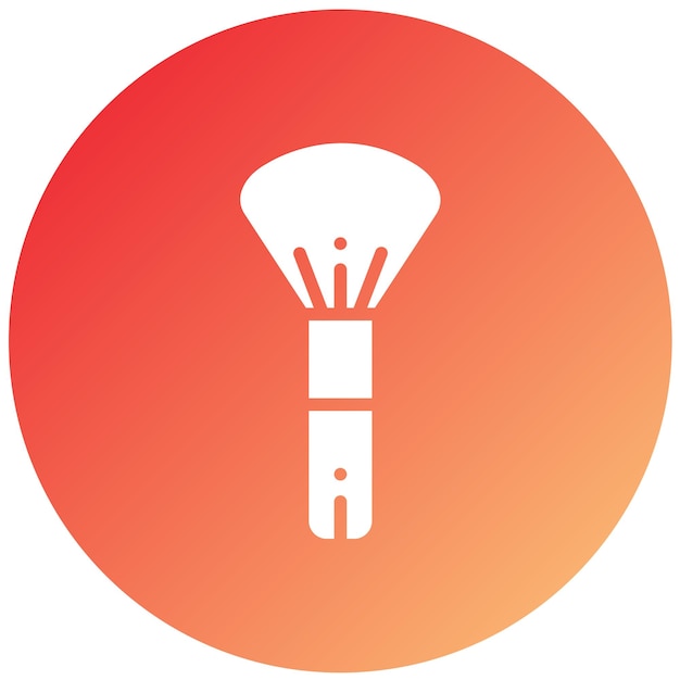 Estilo del icono del pincel de diseño vectorial
