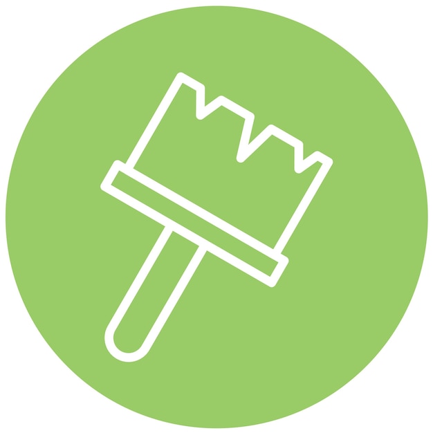 Estilo del icono del pincel de diseño vectorial