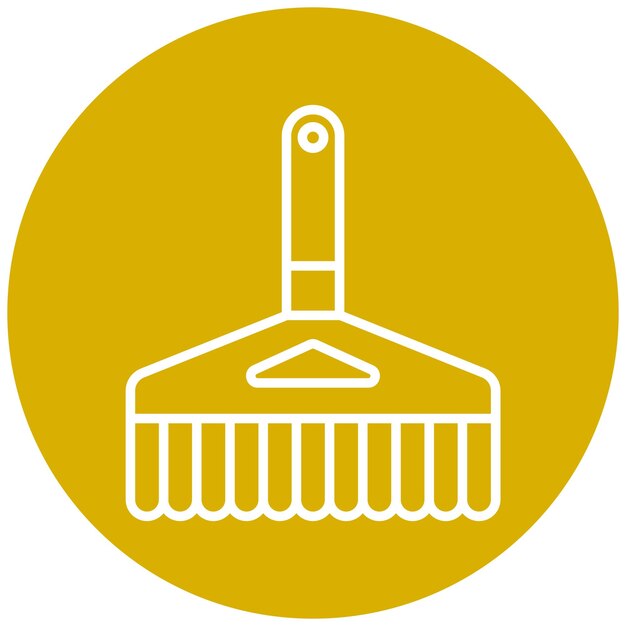 Estilo del icono del pincel de diseño vectorial