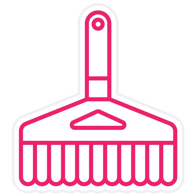Estilo del icono del pincel de diseño vectorial