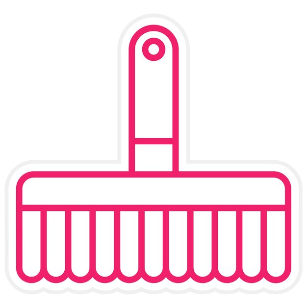 Estilo del icono del pincel de diseño vectorial