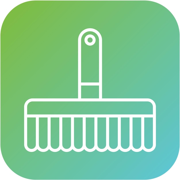 Estilo del icono del pincel de diseño vectorial