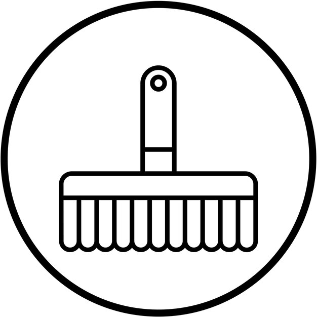 Estilo del icono del pincel de diseño vectorial