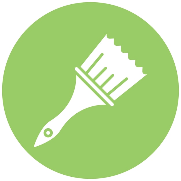 Estilo del icono del pincel de diseño vectorial