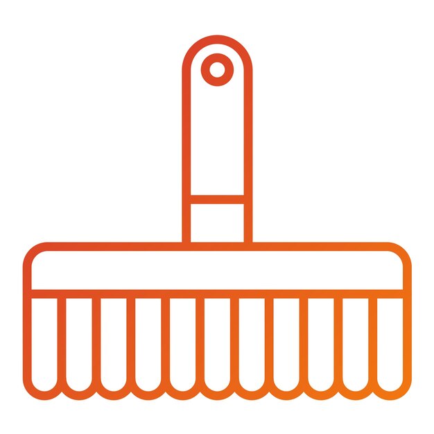 Estilo del icono del pincel de diseño vectorial