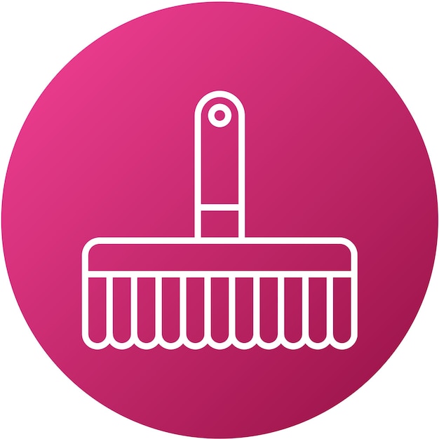 Estilo del icono del pincel de diseño vectorial