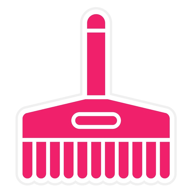 Estilo del icono del pincel de diseño vectorial