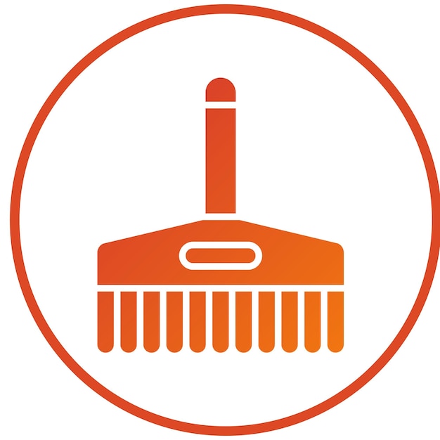 Estilo del icono del pincel de diseño vectorial