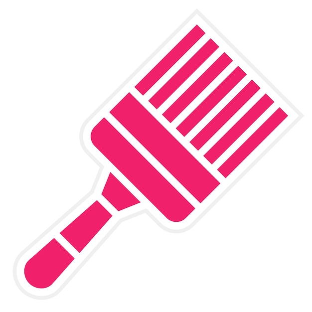 Estilo del icono del pincel de diseño vectorial