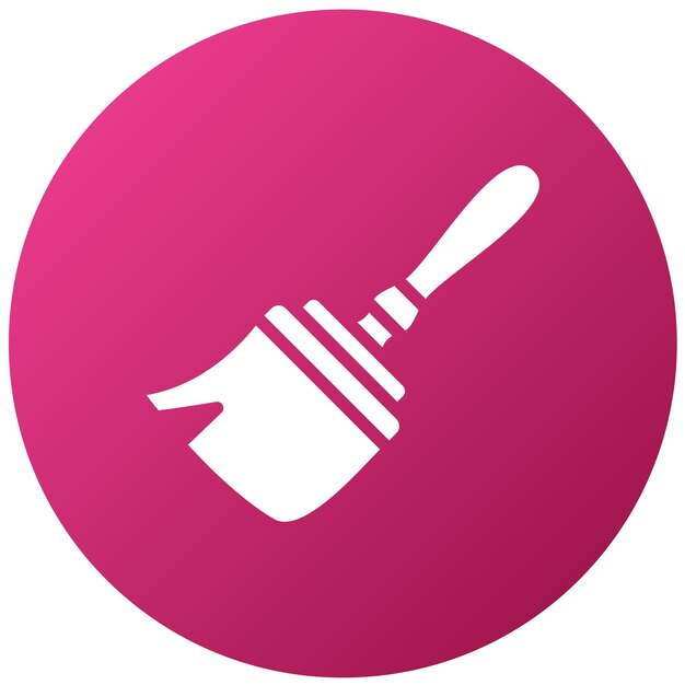 Estilo del icono del pincel de diseño vectorial