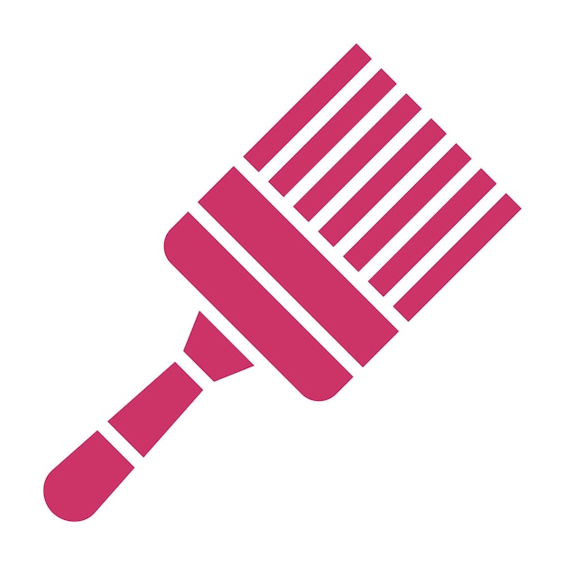 Estilo del icono del pincel de diseño vectorial