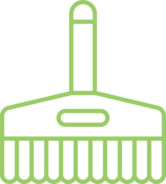 Estilo del icono del pincel de diseño vectorial