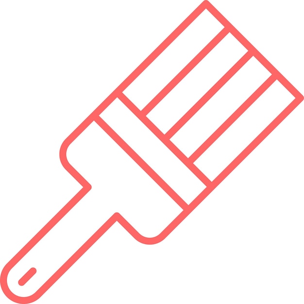 Estilo del icono del pincel de diseño vectorial