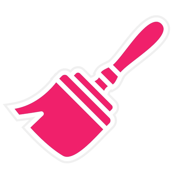 Estilo del icono del pincel de diseño vectorial