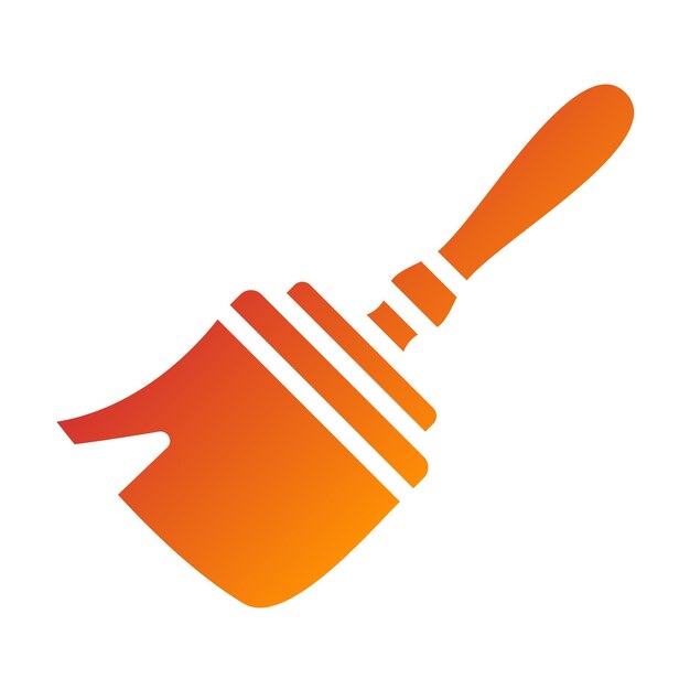 Estilo del icono del pincel de diseño vectorial