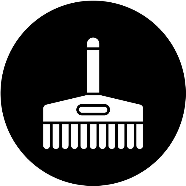 Estilo del icono del pincel de diseño vectorial