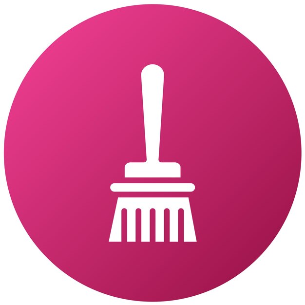 Estilo del icono del pincel de limpieza de diseño vectorial