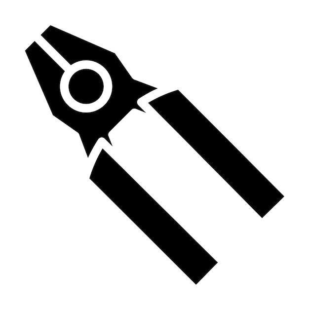 Estilo del icono de las pinzas de diseño vectorial