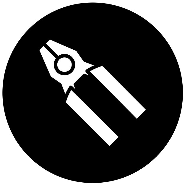 Estilo del icono de las pinzas de diseño vectorial