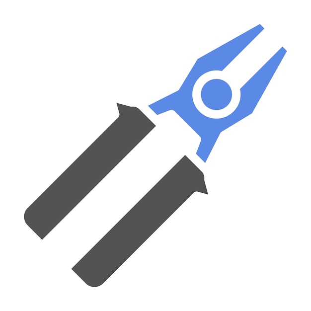 Estilo del icono de las pinzas de diseño vectorial