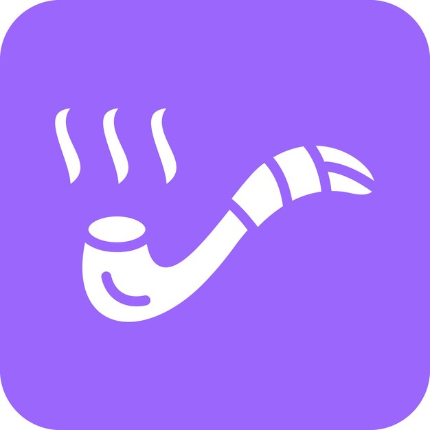 Estilo del icono de la pipa de fumar
