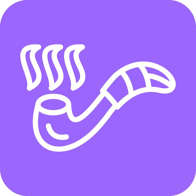 Estilo del icono de la pipa de fumar