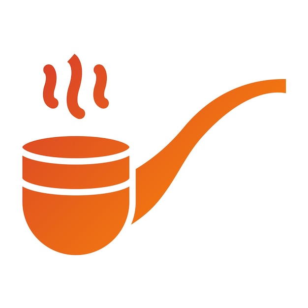 Estilo del icono de la pipa de fumar