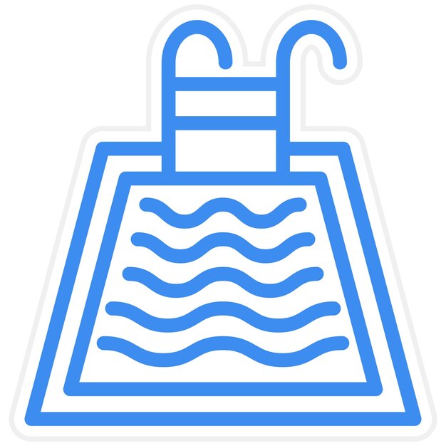 Estilo del icono de la piscina