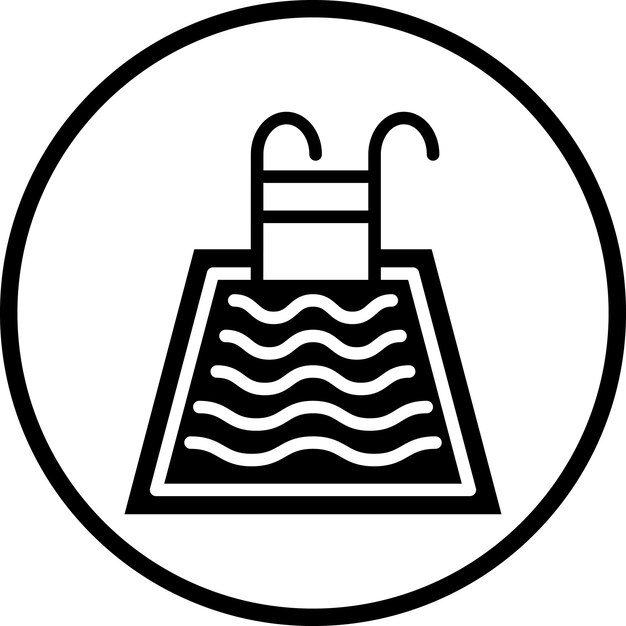 Estilo del icono de la piscina